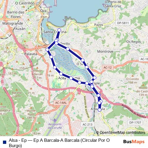 Alsa - Ep bus Line Map