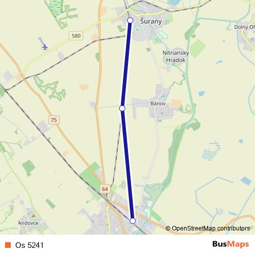 Os 5241 rail Line Map