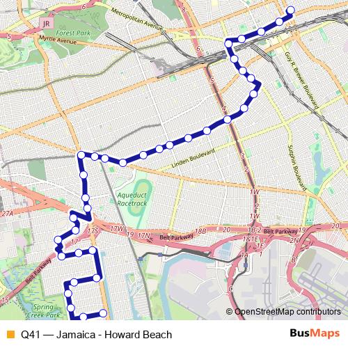 Q41 bus Line Map