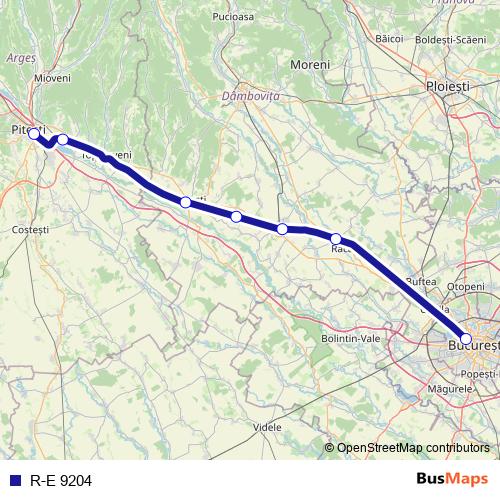 R-E 9204 rail Line Map