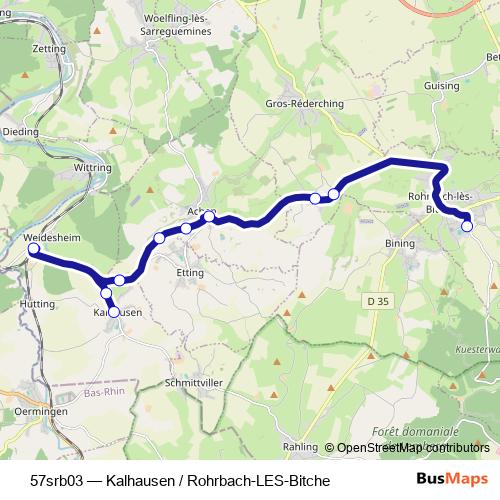 57srb03 bus Line Map