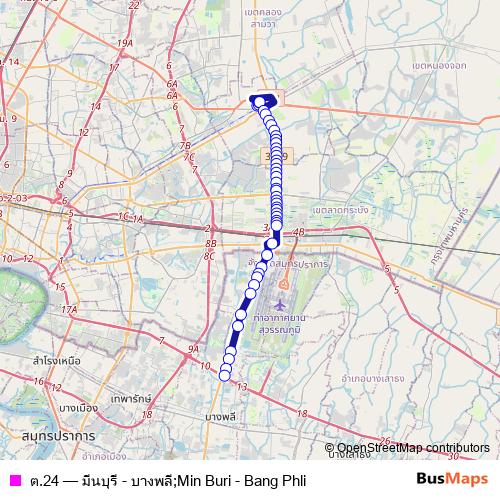 ต.24 bus Line Map