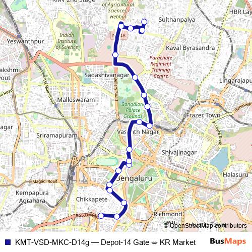 KMT-VSD-MKC-D14g bus Line Map
