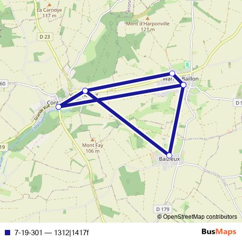 7-19-301 bus Line Map