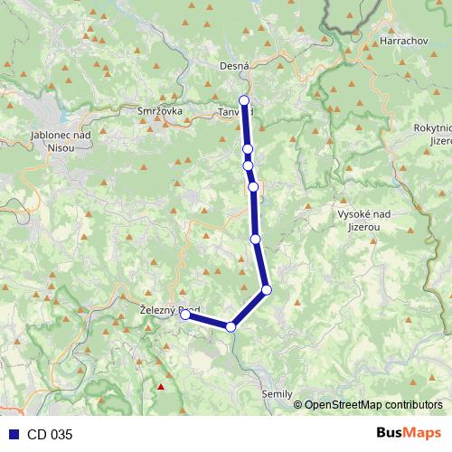 CD 035 rail Line Map