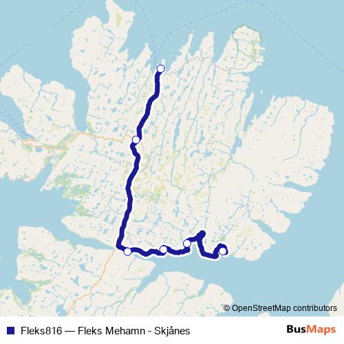 Fleks816 bus Line Map