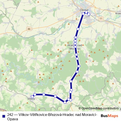 242 bus Line Map
