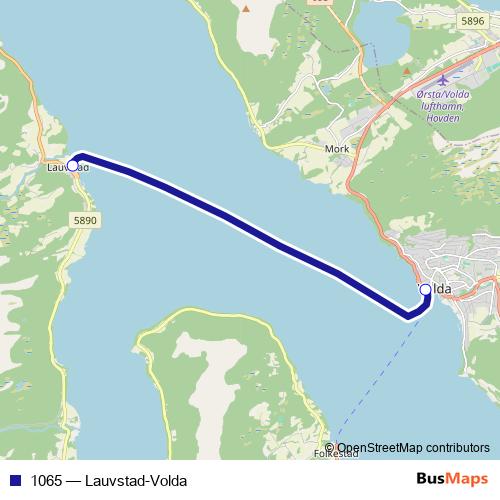 1065 ferry Line Map