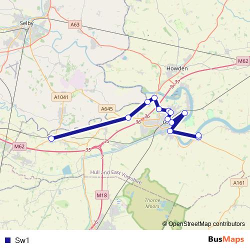 Sw1 bus Line Map