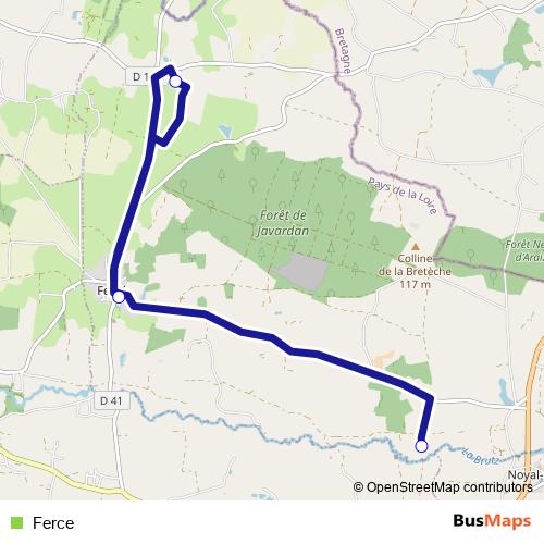 Ferce bus Line Map
