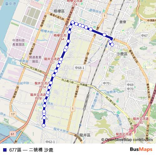 677區 bus Line Map