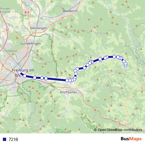 7216 bus Line Map