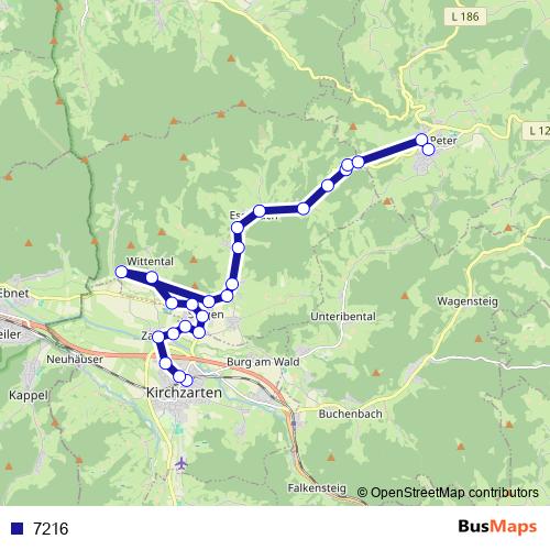 7216 bus Line Map