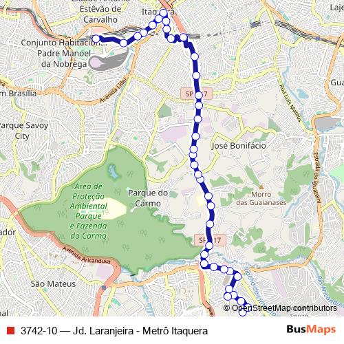 3742-10 bus Line Map