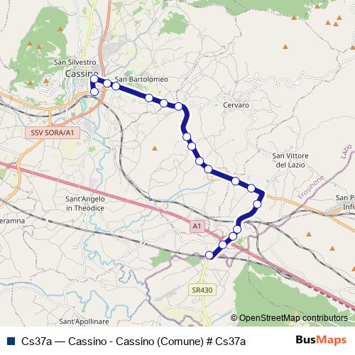 Cs37a bus Line Map