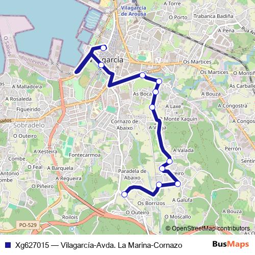 Xg627015 bus Line Map
