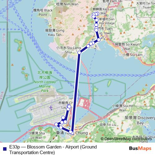 E33p bus Line Map