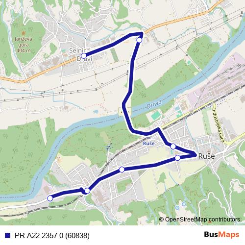PR A22 2357 0 (60838) bus Line Map