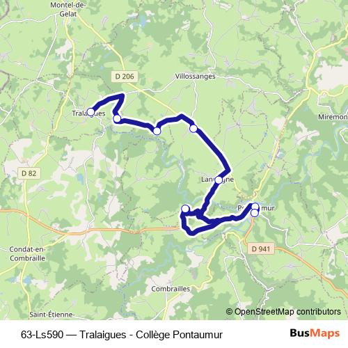 63-Ls590 bus Line Map