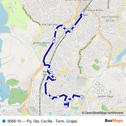 6056-10 bus Line Map
