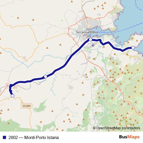 2802 bus Line Map