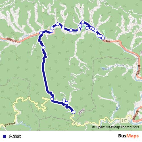 床鍋線 bus Line Map