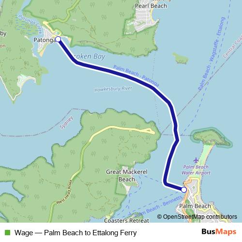 Wage ferry Line Map