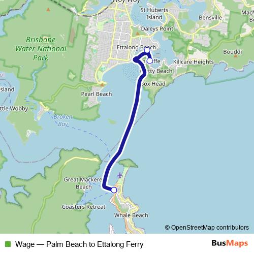 Wage ferry Line Map
