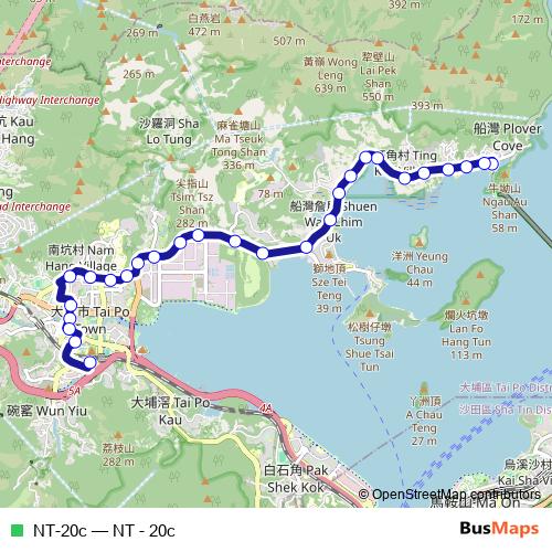 NT-20c bus Line Map
