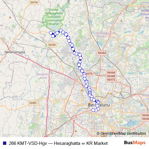 266 KMT-VSD-Hgv bus Line Map