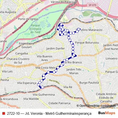 2722-10 bus Line Map