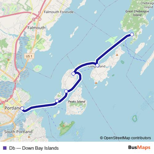 Db ferry Line Map