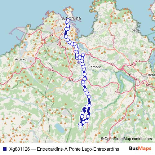 Xg881126 bus Line Map