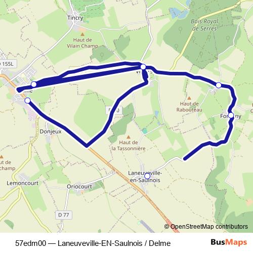 57edm00 bus Line Map