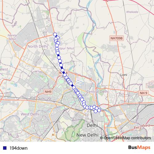 194down bus Line Map