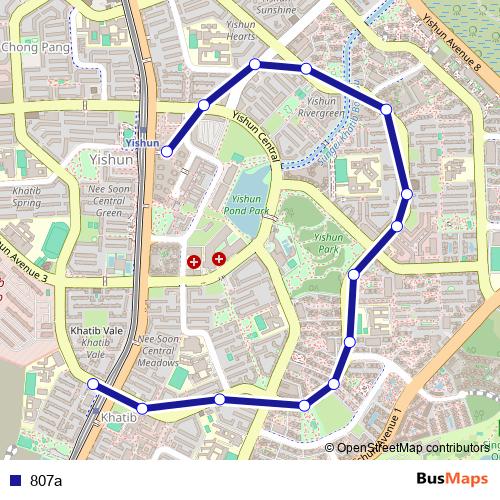 807a bus Line Map