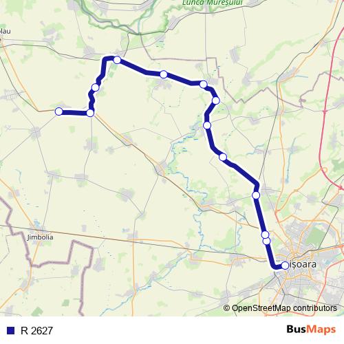 R 2627 rail Line Map