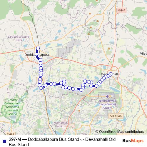 297-M bus Line Map