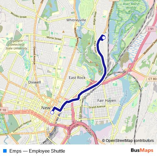 Emps bus Line Map