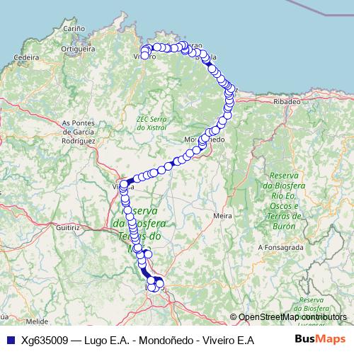 Xg635009 bus Line Map