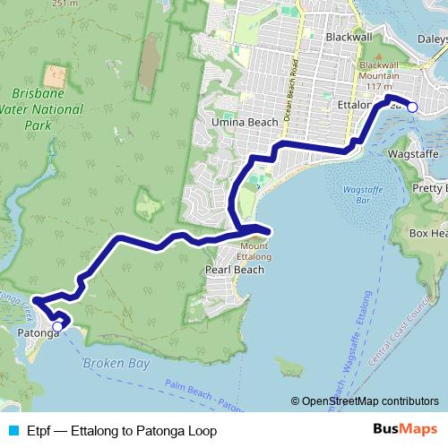 Etpf bus Line Map