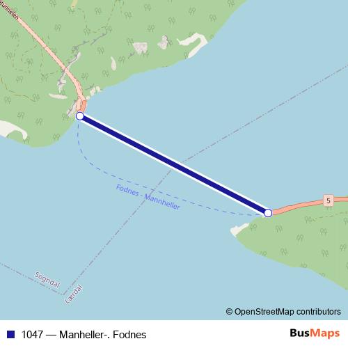 1047 ferry Line Map