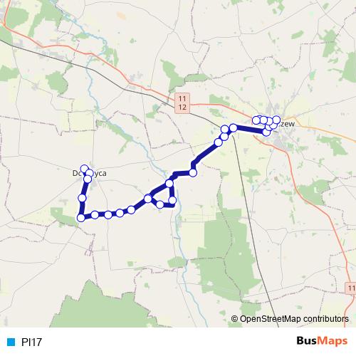 Pl17 bus Line Map