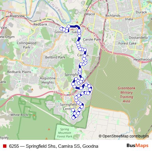 6255 bus Line Map