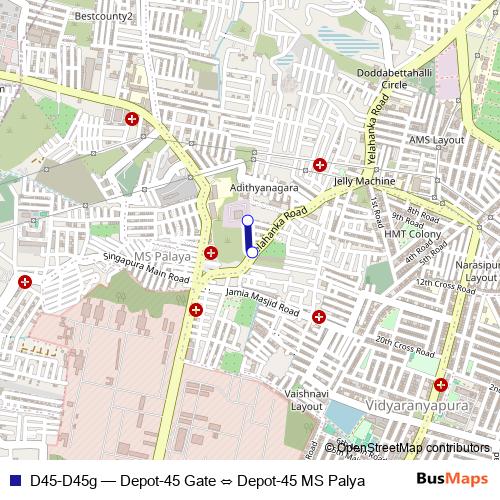 D45-D45g bus Line Map