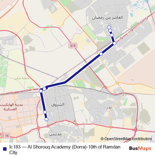 Ic183 bus Line Map