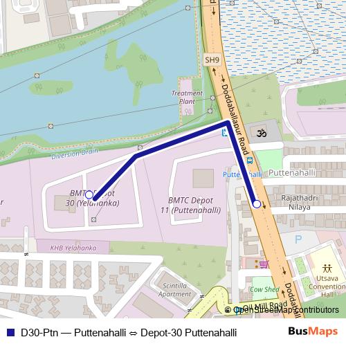 D30-Ptn bus Line Map
