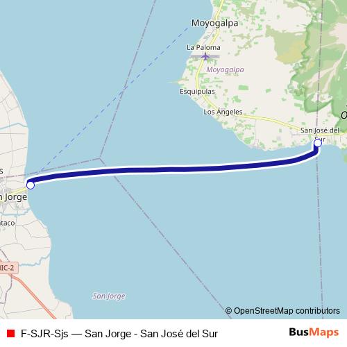 F-SJR-Sjs ferry Line Map