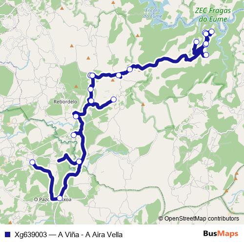 Xg639003 bus Line Map
