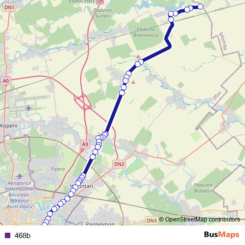 468b bus Line Map